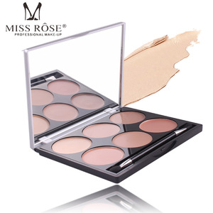 MISS ROSE 6-Color Flawless Makeup Base Contour Moisturizer Foundation Cream Concealer