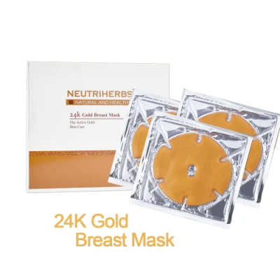 Natural Hydrating Active Sollagen Female Moisturzing Anti Aging 24K Gold Breast Mask