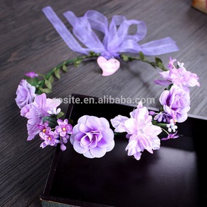 New artificial bride hair accessories garland hair piece crown of flowers