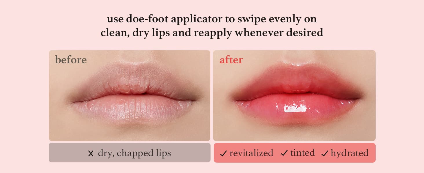NOONI Korean Vegan Lip Oil - Moisturizing, Plumping, Lip Stain