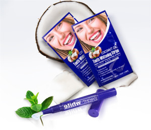 ONUGE White Strips Flavor Teeth Strips Whitning Peroxide Coconut Oil