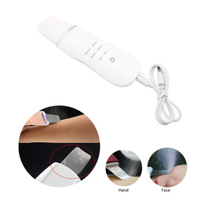 Personal Beauty Care Portable Digital Dry Ultrasonic Face Skin Scrubber