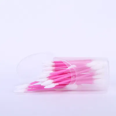 Portable Cosmetic Cotton Swab Colour Plastic Stick for Make up