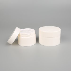 PP white cream jar plastic cosmetic container cream bottle