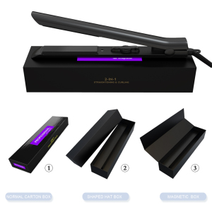 Private Label Hairdressing Tools with Adjustable Temperature Ceramic Flat Iron  Household Portable Hair Straightener