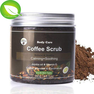 Private label hot selling best price wholesale whitening body scrub 100% natural arabica coffee scrub