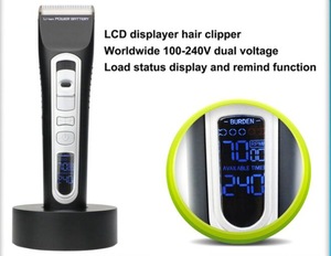 Professional 110V/220V Rechargeable Battery Electric Hair Trimmer for Men