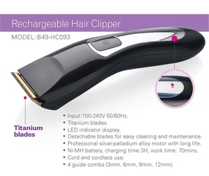 PROFESSIONAL ELECTRIC HAIR CLIPPER/HAIR TRIMMER MANUFACTURE FROM CHINA