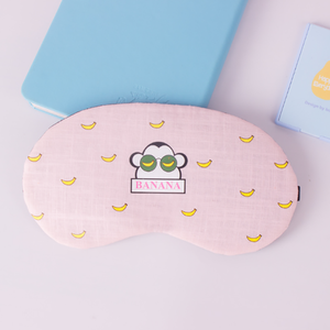 Promotional custom logo travel pillow and eye mask adjustable sleeping travel eye mask