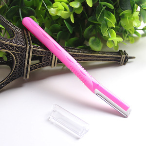 Promotional makeup tools plastic eyebrow razor