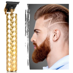 Stainless Steel T Blade Beard Trimmer Men Shaver Rechargeable 0Mm Baldheaded Hair Clippers