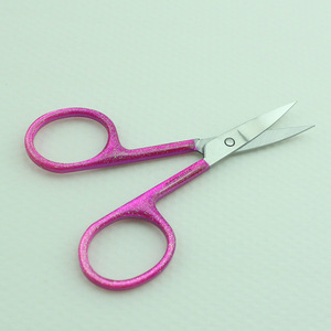 Wholesale Comfortable Epoxy Handle Makeup Trimming Eyebrow Scissor