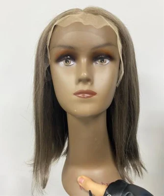 Wholesale Peruvian Bob Lace Front Human Hair Wig, Transparent Glueless Virgin Curly Bob Wigs, Cheap 4*4 Lace Closure Short Bob Wig