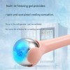 Hot-selling Pink Color 304 Stainless Steel Beauty Ice Ball Roller Massager Built For Facial Cooling Lifting And Firming.