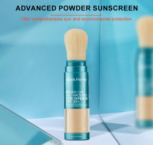 UVA UVB Natural Vegan Organic Face Suncream Tinted Sunblock Mineral SPF 50 Sunscreen Powder