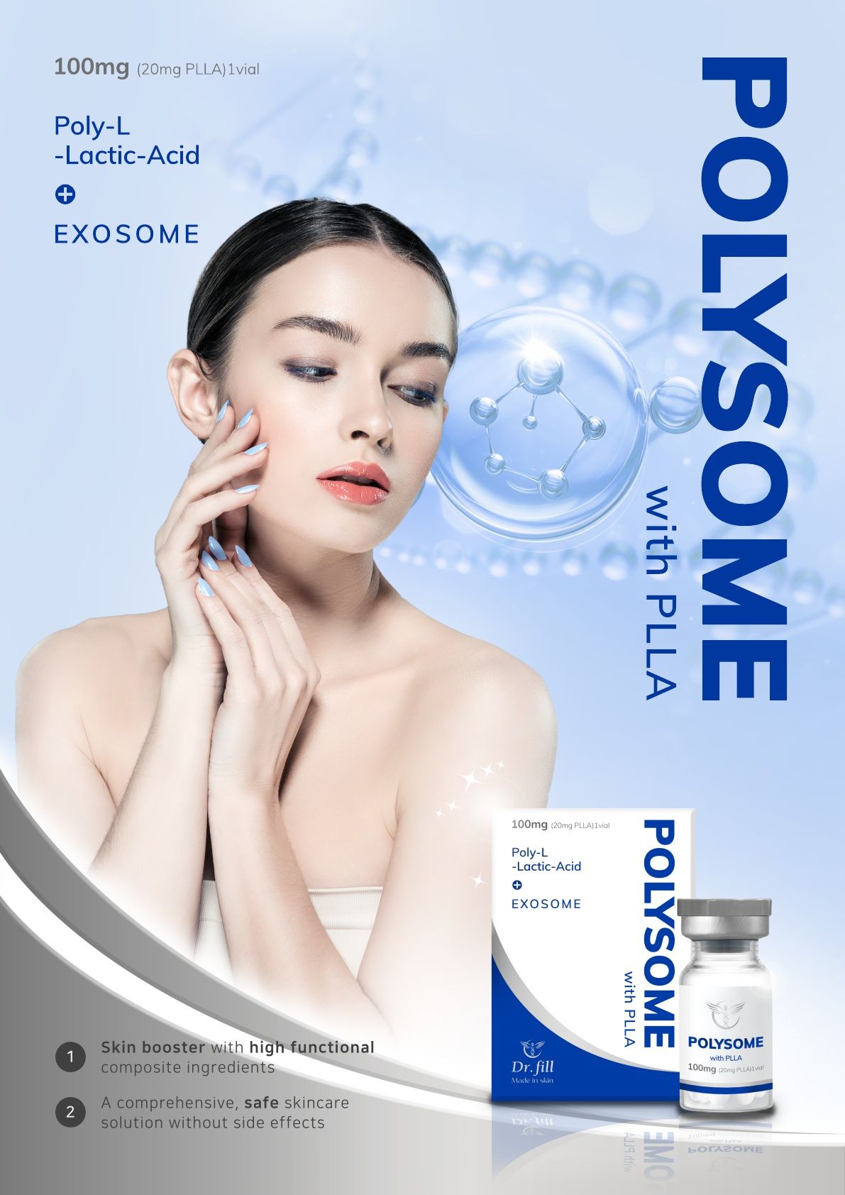 Polysome Poly L Lactic Acid Skin Care Products Plla Filler Powder