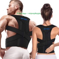Full Back Support Posture Corrector for Men and Women- Adjustable Medical Posture Brace Provides Lumbar & Back Support for Shoulder, Clavicle, Lower and Upper Back Pain Kyphosis