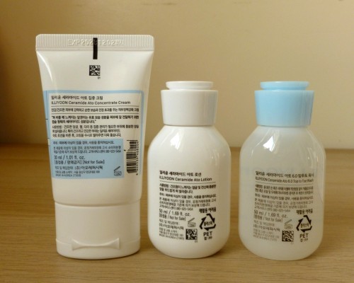 ILLIYOON Ceramide Ato Trial Kit / Concentrate Cream, Lotion, Top To Toe Wash