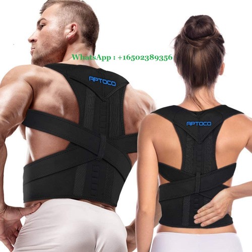 Full Back Support Posture Corrector for Men and Women- Adjustable Medical Posture Brace Provides Lumbar & Back Support for Shoulder, Clavicle, Lower and Upper Back Pain Kyphosis