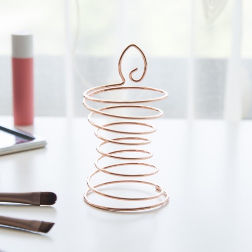 Rose Gold Metal Puff Holder/ Metal Makeup Sponge Holder