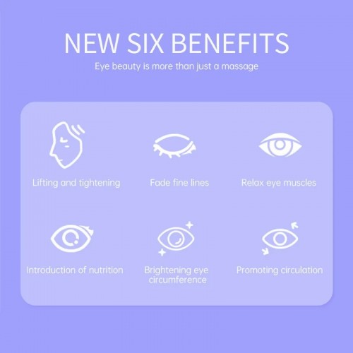 Portable Electric Eye Massager USB Charging for Eye Fatigue Relief Puffiness & Wrinkle Reduction Beauty Tool