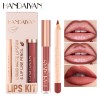 2 in 1 Lipstick and Lipliner Private Label Wholesale Pink Matte Waterproof Creamy Lip Liner and Lip Gloss Set