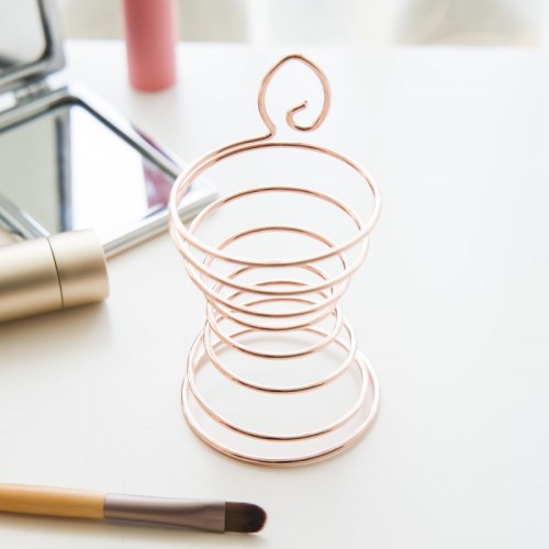 Rose Gold Metal Puff Holder/ Metal Makeup Sponge Holder
