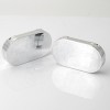 26MM High Glossy Silver Color ABS Empty Makeup Eyeshadow Box