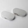 26MM High Glossy Silver Color ABS Empty Makeup Eyeshadow Box