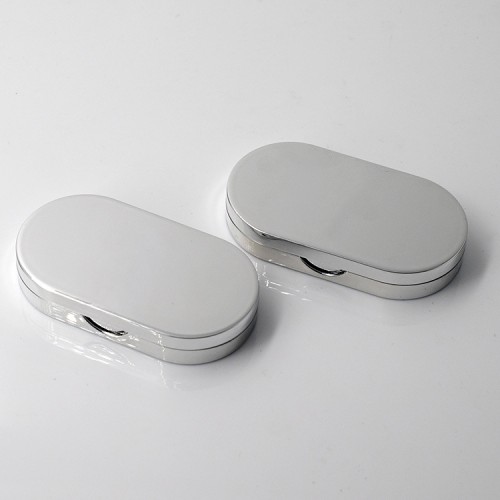 26MM High Glossy Silver Color ABS Empty Makeup Eyeshadow Box