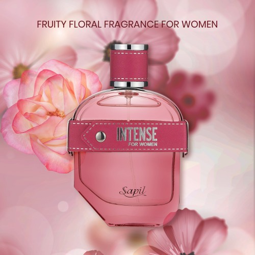Sapil Intense for Women EDP 3.4oz – Long-Lasting Floral Perfume with Jasmine, Tuberose & Sandalwood – Elegant Fragrance from Dubai for Daily Wear