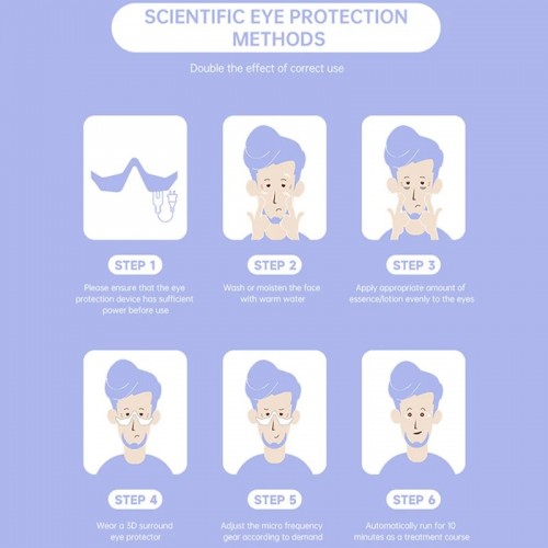 Portable Electric Eye Massager USB Charging for Eye Fatigue Relief Puffiness & Wrinkle Reduction Beauty Tool