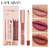 2 in 1 Lipstick and Lipliner Private Label Wholesale Pink Matte Waterproof Creamy Lip Liner and Lip Gloss Set