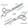 Professional Hair Cutting Scissors Kit 8 PCS Stainless Steel Barber Haircut Shears Thinning Scissors Hairdressing Set for Salon