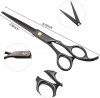 Hair Cutting Scissors Tool Set Professional Barber Scissors Kit Small 6.5 Inch Thinning Shears With Case for Men Women Kids