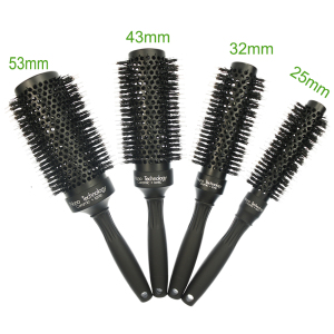 2019 Longer aluminum barrel nylon bristle styling hair brush