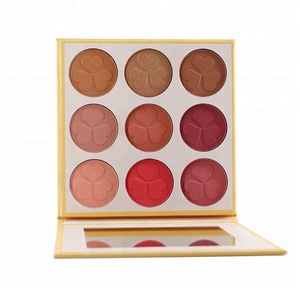 9 Color Wholesale Make Up Powder Private Label Blush Palette Packaging