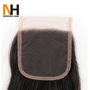  10A Grade Peruvian Hair Extension With Lace Closure Manufacture Silky Straight Natural Color Virgin Hair Bundle Closure