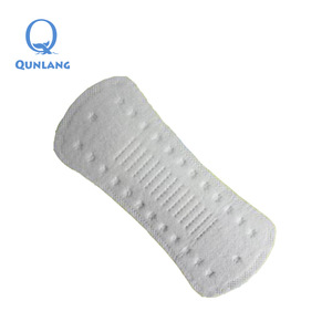 Aseptic packaging women sanitary pads panty liner with 100 cotton