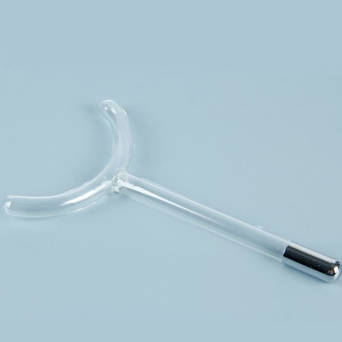 Bactericidal Spot Meter Face Hair Body Skin Care Glass Electrotherapy Tube, High Frequency Electrode Wand