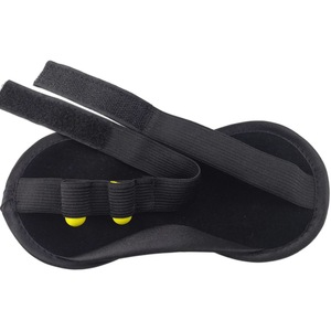 Black sleep mask with ear plugs