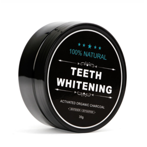 Black teeth whitening carbon coconut teeth whitening charcoal tooth powder