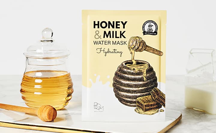 B.O.M HONEY &amp; MILK WATER MASK