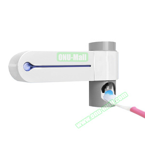 CE UV  5 Holders Automatic Toothpaste Dispenser Toothbrush Sterilizer