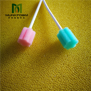 China factory directly sell medical oral care brush sponge stick kids oral hygiene