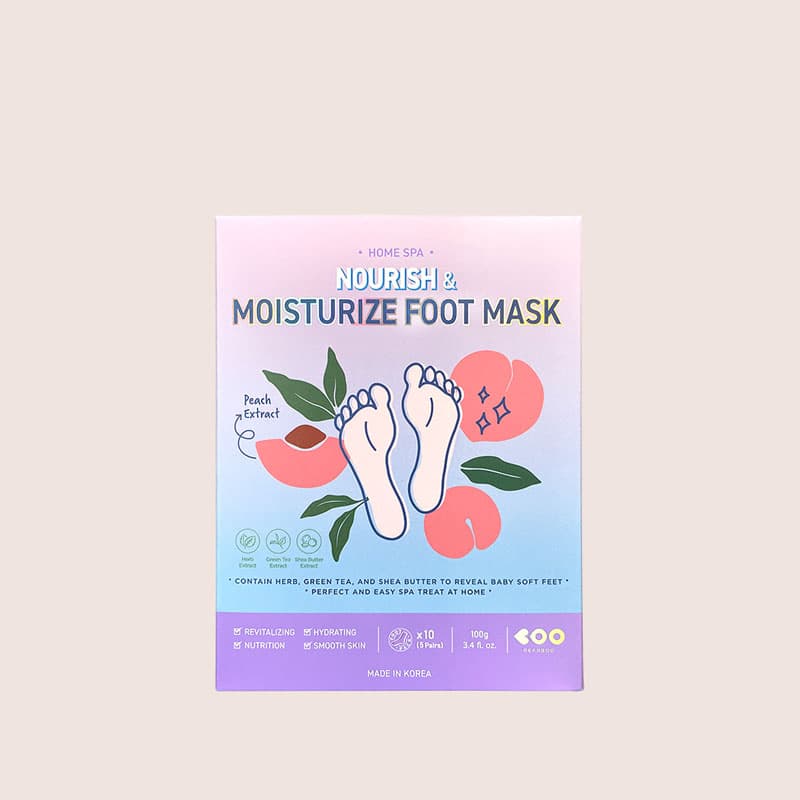 DEARBOO HOME SPA NOURISH &amp; MOISTURIZE FOOT MASK
