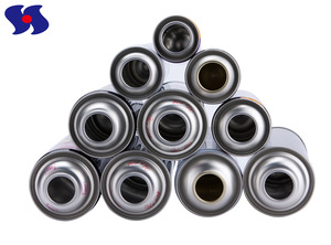 Diameter 65mm Necked-in Empty Aerosol Tin Cans 400ml