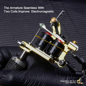 Dragonhawk 24K gold-plated tattoo machine Liner Machine Professional coil tattoo machine