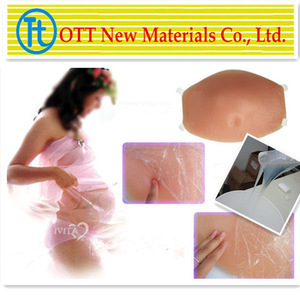 Fake silicone breast forms for men,raw materials of RTV 2 liquid silicon/silikon