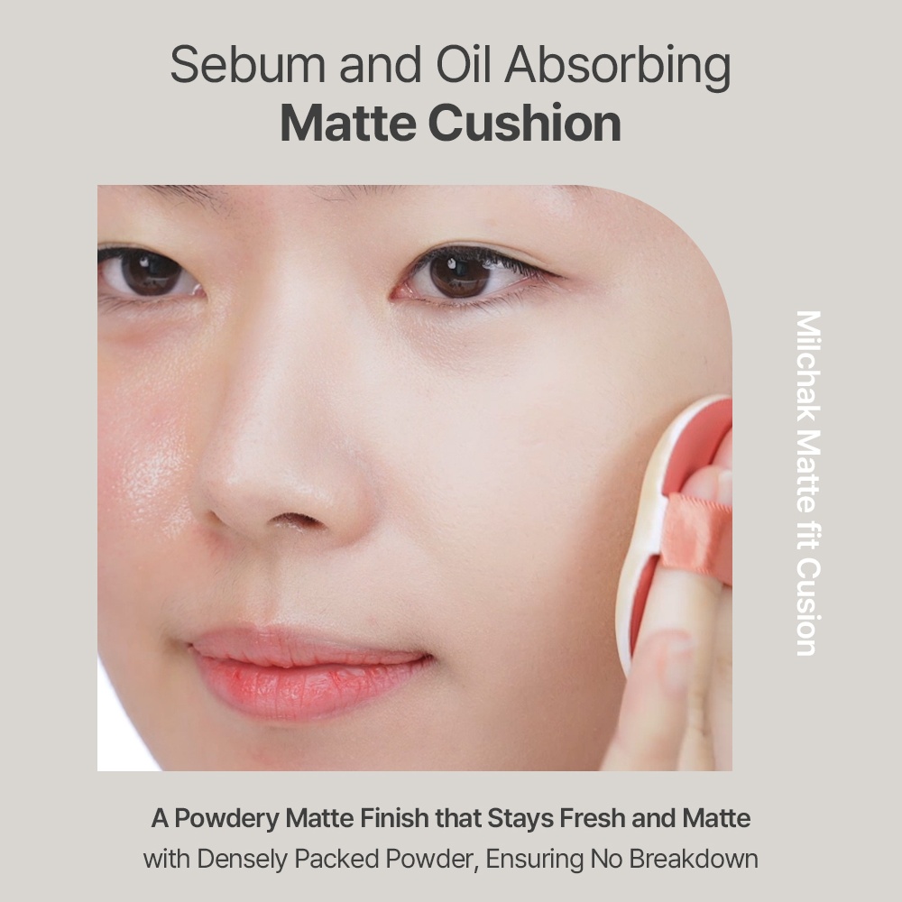 [GIVERNY] Milchak Matte Fit Cushion (3 shades)